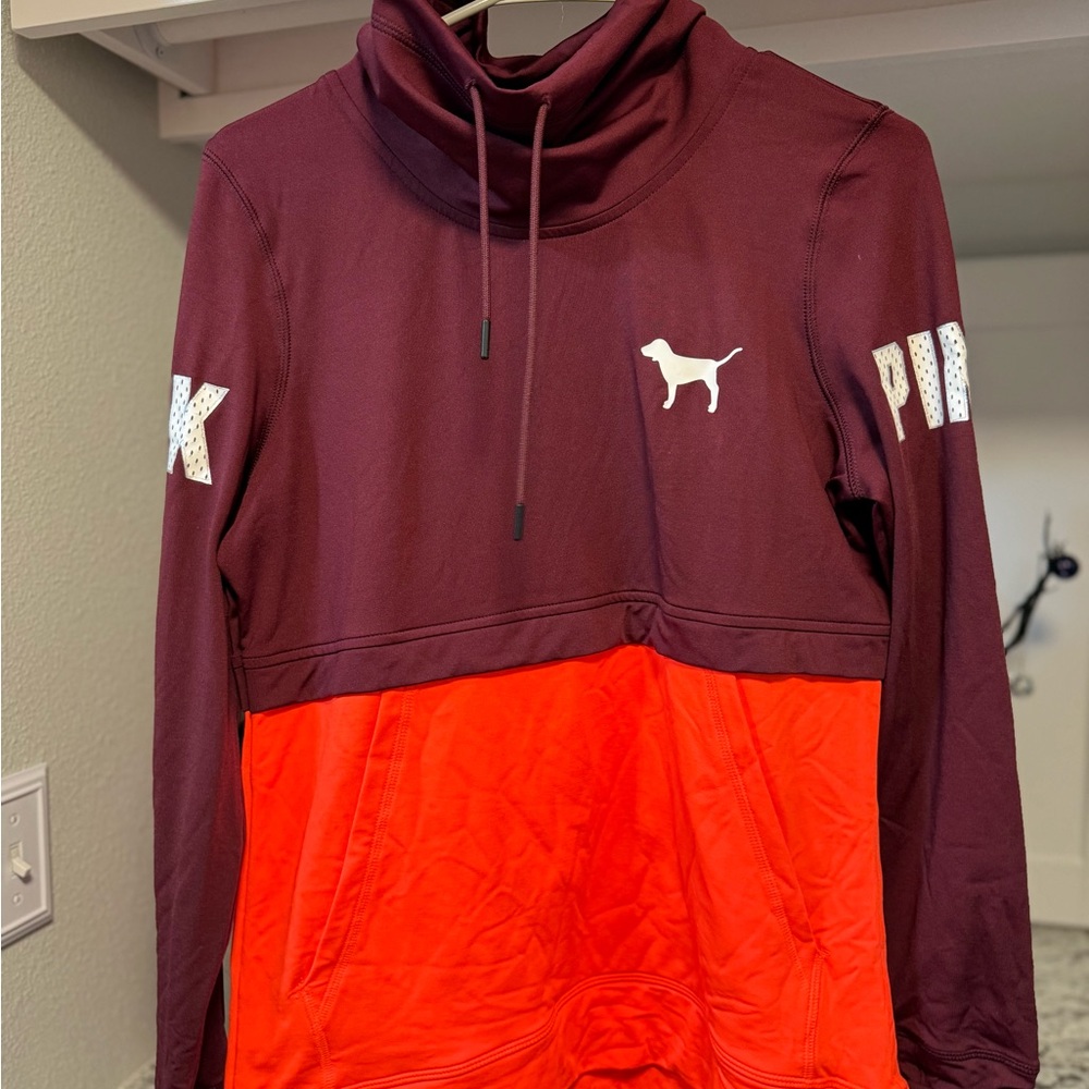 PINK Victoria's Secret Burgundy Pull Over